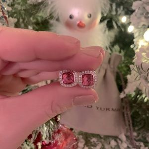🔮David Yurman Pink Tourmaline Earrings💎